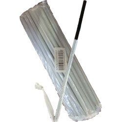 PAILLE PLASTIQUE NOIR 50PCS