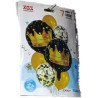 7 Crown Balloons – Black & Gold Royal Birthday Set