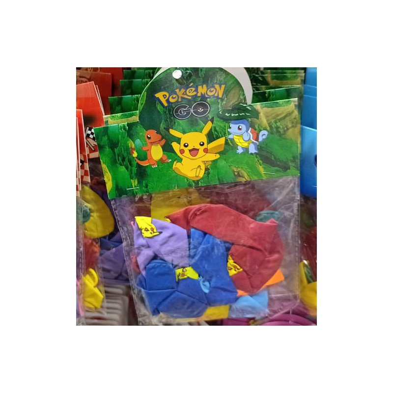 10 Multicolor Balloons – PIKACHO Theme