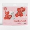 Ballons "Love & Oursons" - Lot de 9