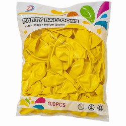 Yellow Latex Balloons – Pack of 100