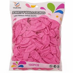 Ballons Roses Latex - Lot de 100