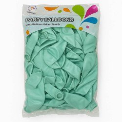 Mint Green Latex Balloons – Pack of 100