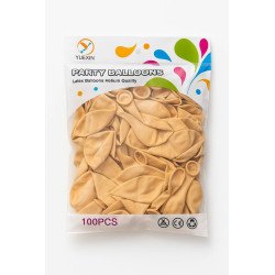 Ballons Beige Latex - Lot de 100