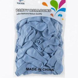 Baby Blue Latex Balloons – Pack of 100
