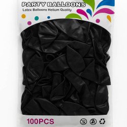 Black Latex Balloons – Pack of 100