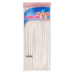 Ballons de Modelage Blancs - Lot de 100