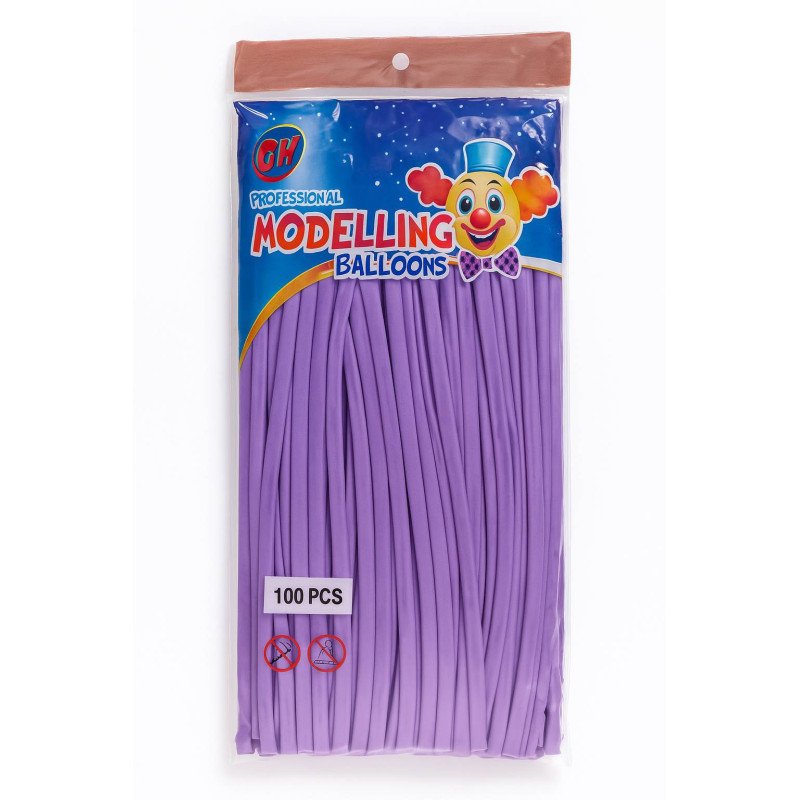 Ballons de Modelage Violets - Lot de 100