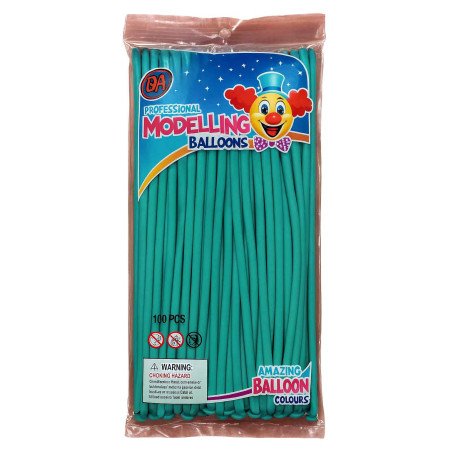 Ballons de Modelage Turquoise - Lot de 100