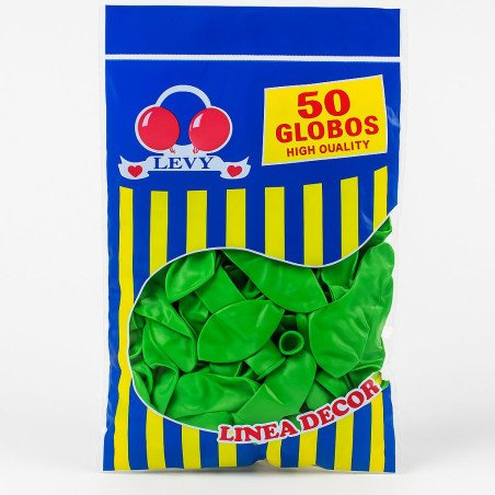 50 Ballons Verts LEVY