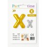 Letter X Balloon - Gold or Silver