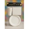 Pack Vaisselle Jetable Blanc