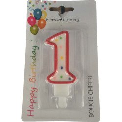 BOUGIE CHIFFRE N  1