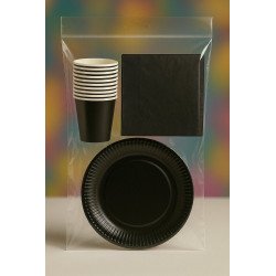 Black Birthday Party Pack – 30 pcs