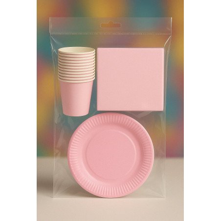 Pack Anniversaire Rose Clair – 30 pièces