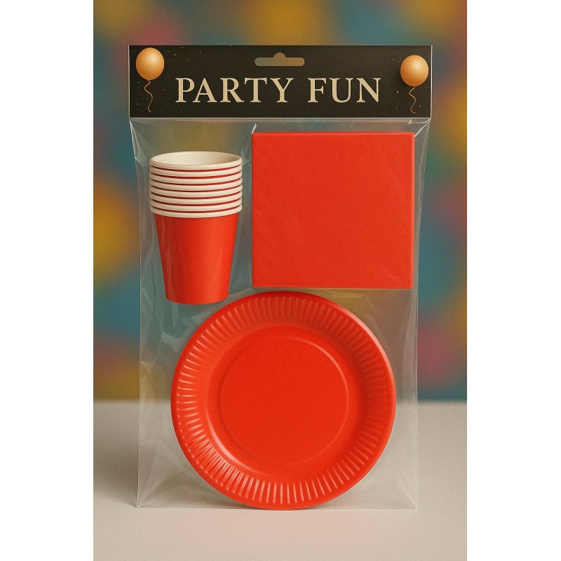 Red Birthday Party Pack – 30 pcs