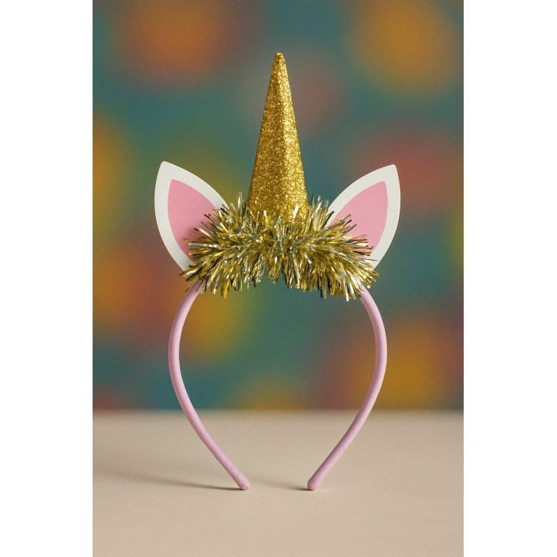 Serre-tête Licorne Dorée