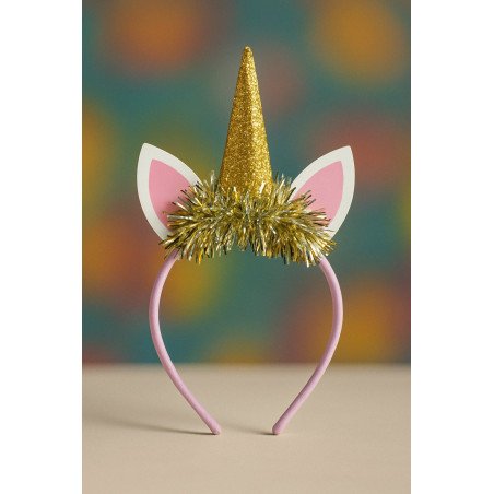 Serre-tête Licorne Dorée