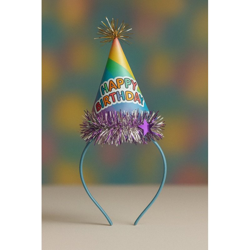 Serre-tête Cône Anniversaire Multicolore