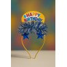 Serre-tête Anniversaire Bleu
