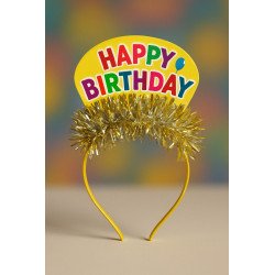 Gold Birthday Headband