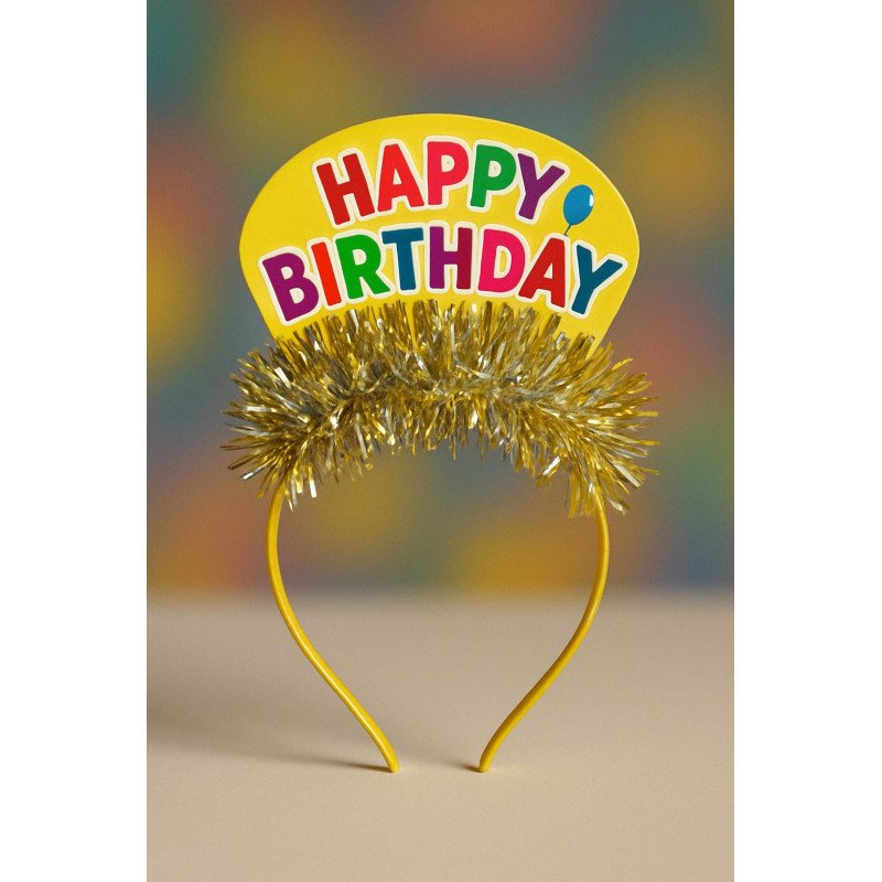 Gold Birthday Headband