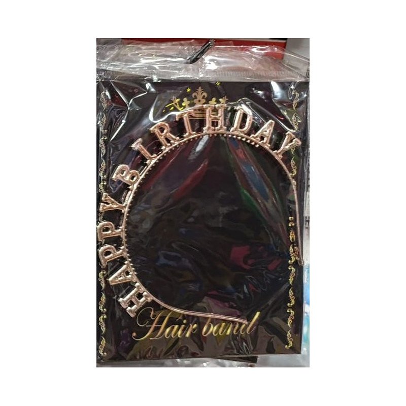 Serre-tête Rose Gold “HAPPY BIRTHDAY”