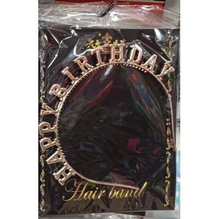 Serre-tête Rose Gold “HAPPY BIRTHDAY”