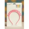 Pink Plastic “HAPPY BIRTHDAY” Headband
