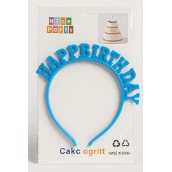 Serre-Tête “Happy Birthday” Bleu