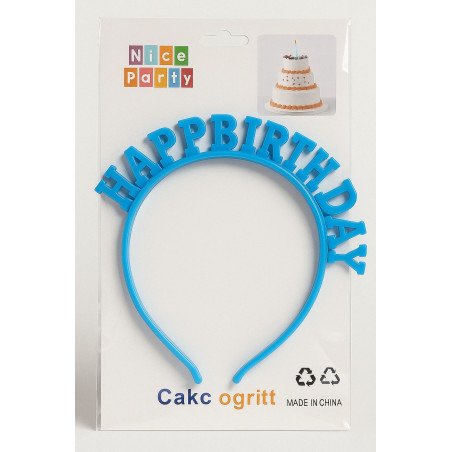 Serre-Tête “Happy Birthday” Bleu