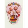 Bougies Anniversaire Rose Doré – Étoiles & Cœurs