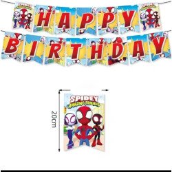 Guirlande "Happy Birthday" – Spidey