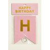 1 “HAPPY BIRTHDAY” Banner – Pink & Gold