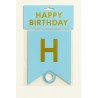 1 “HAPPY BIRTHDAY” Banner – Sky Blue & Gold