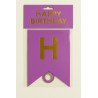 1 “HAPPY BIRTHDAY” Banner – Purple & Gold