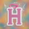 1 “HAPPY BIRTHDAY” Banner – Pink Glitter Letters with White Border