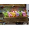 Bougies Lettres “HAPPY BIRTHDAY” – Couleurs Pastel