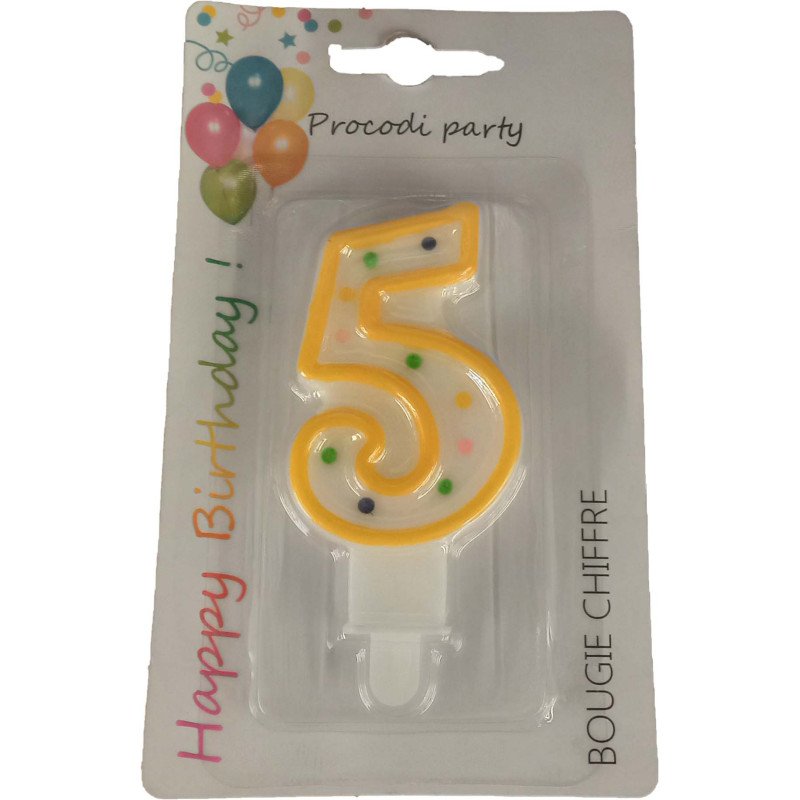 BOUGIE CHIFFRE N  5