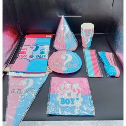 "Girl or Boy" Baby Shower Party Decoration Set