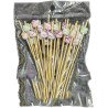 50 Piques Apéritifs en Bois avec Décor Chat Kawaii – 12 cm