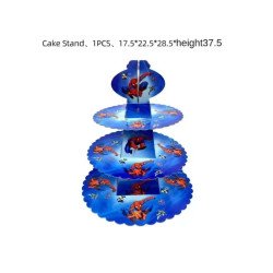 Stand à Gâteaux 3 Niveaux Thème Spiderman