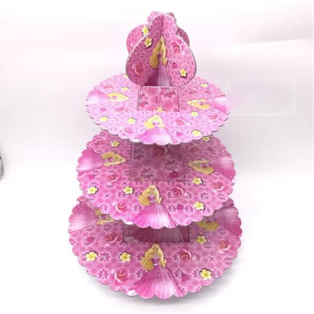 3-Tier Cake Stand - Pink Princess Theme