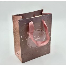 Luxury Pink & Gold Gift Bag - LOVE Theme