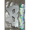 Set of 6 Silver Metallic Party Masks