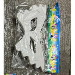 Set of 6 White Party Masks – Glossy Finish