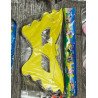 Set of 6 Yellow Metallic Party Masks