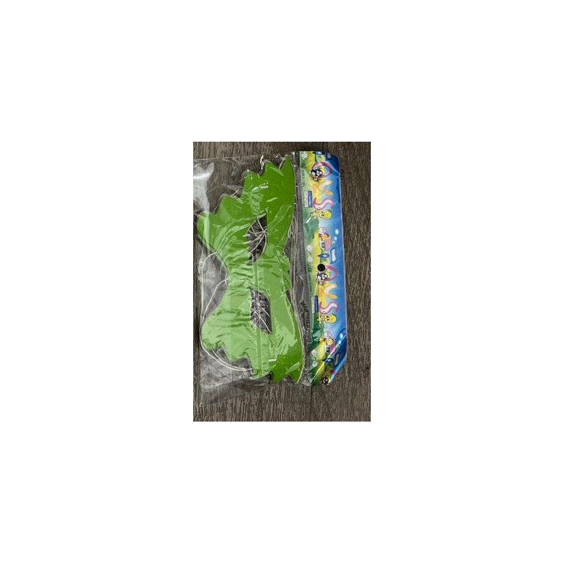 Lot de 6 Masques de Fête Métallisés Verts