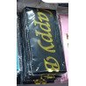 "Happy Birthday" Sash – Black Satin with Gold Letters