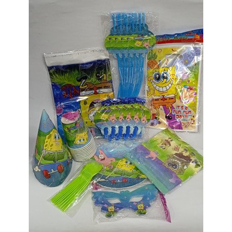 SpongeBob Birthday Party Pack – For 10 Guests